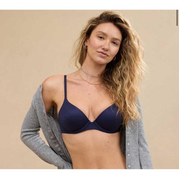 NWT Aerie Bra 34H Sunnie Lurex Strap Full Coverage Flex Underwire Lightly Lined - Picture 5 of 5